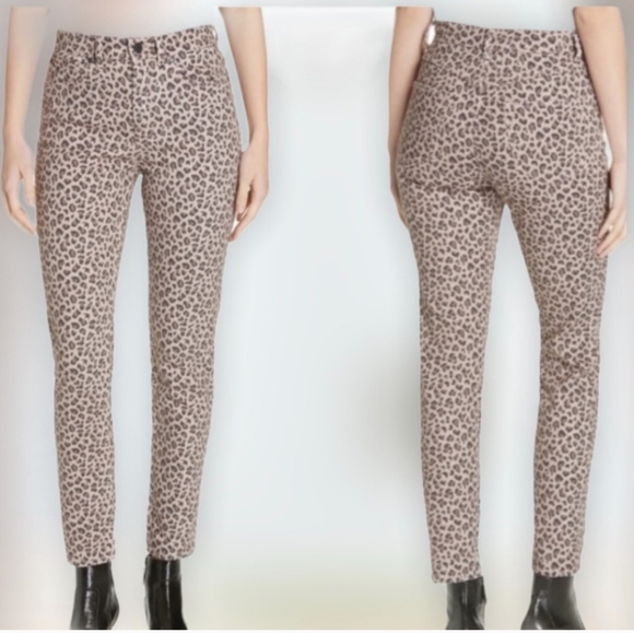 High Waist La Vie by Rebecca Taylor Wild Denim Ocelot Ines Size 29 - Picture 13 of 14